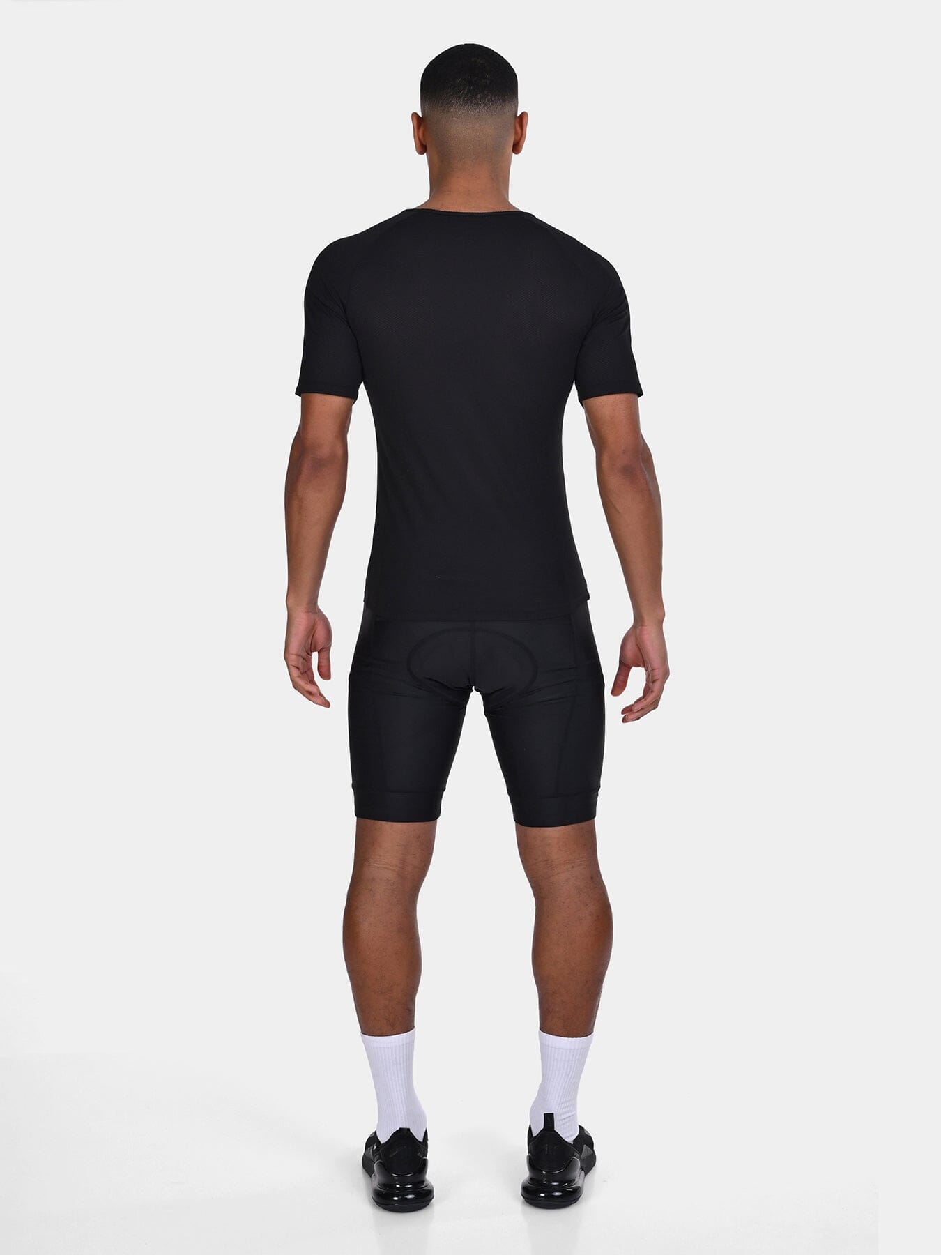 TCA Men's Short Sleeve Cycling Base Layer Shirt - Menās Summer Cycling Mesh Top - Lightweight Breathable Base Layer Biking Shirt for Jersey Jacket - Windproof Quickdry Athletic Fit