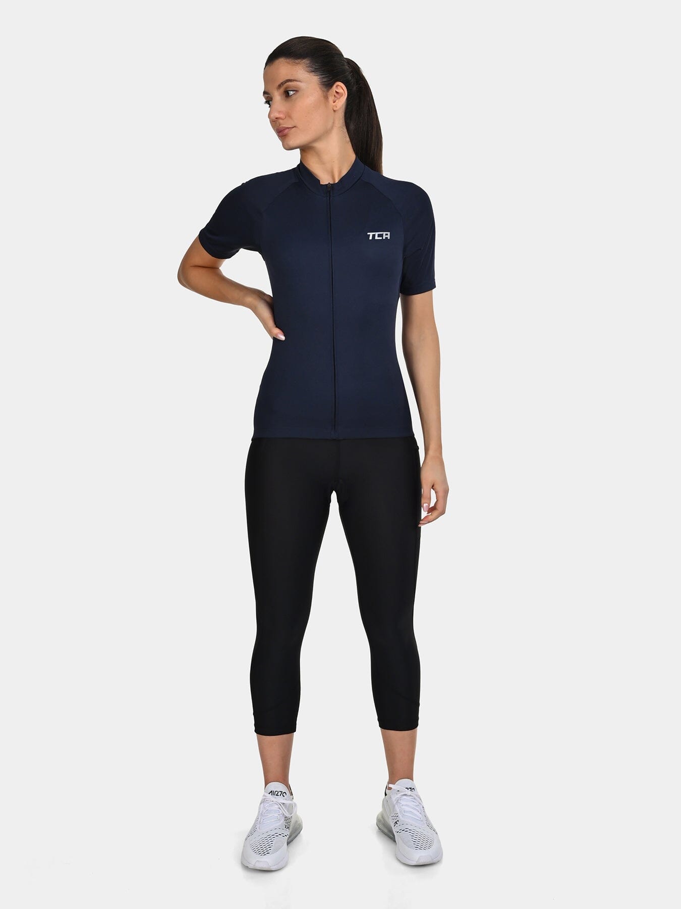 TCA Women's All-Day Cycling Jersey – Lightweight Short Sleeve Bike Shirt - Athletic Fit Bicycle Shirt with 3 Cycling Back Pockets