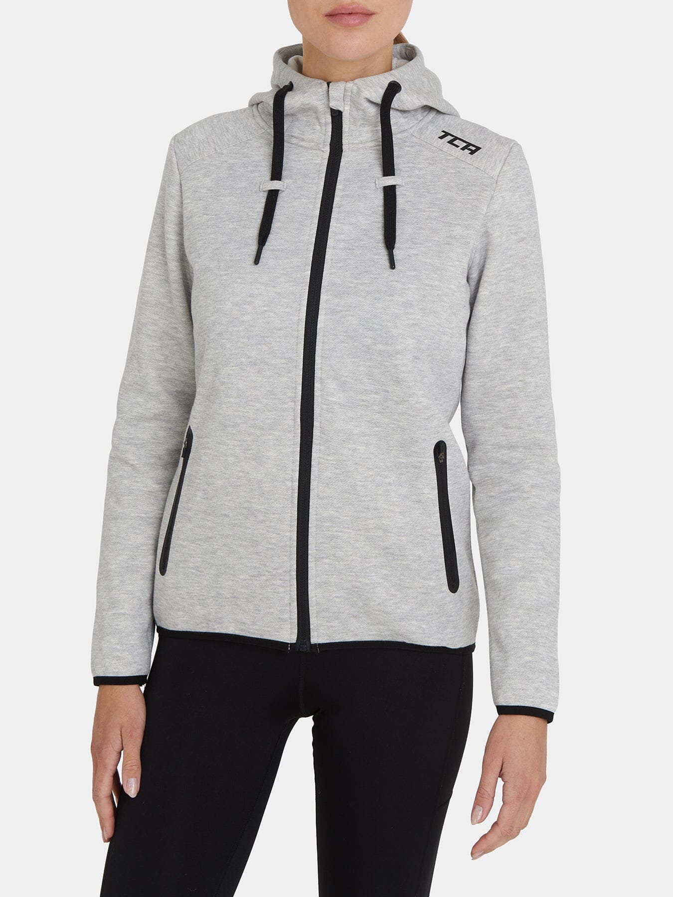 Womens zip up hoodie with zipper pockets sale