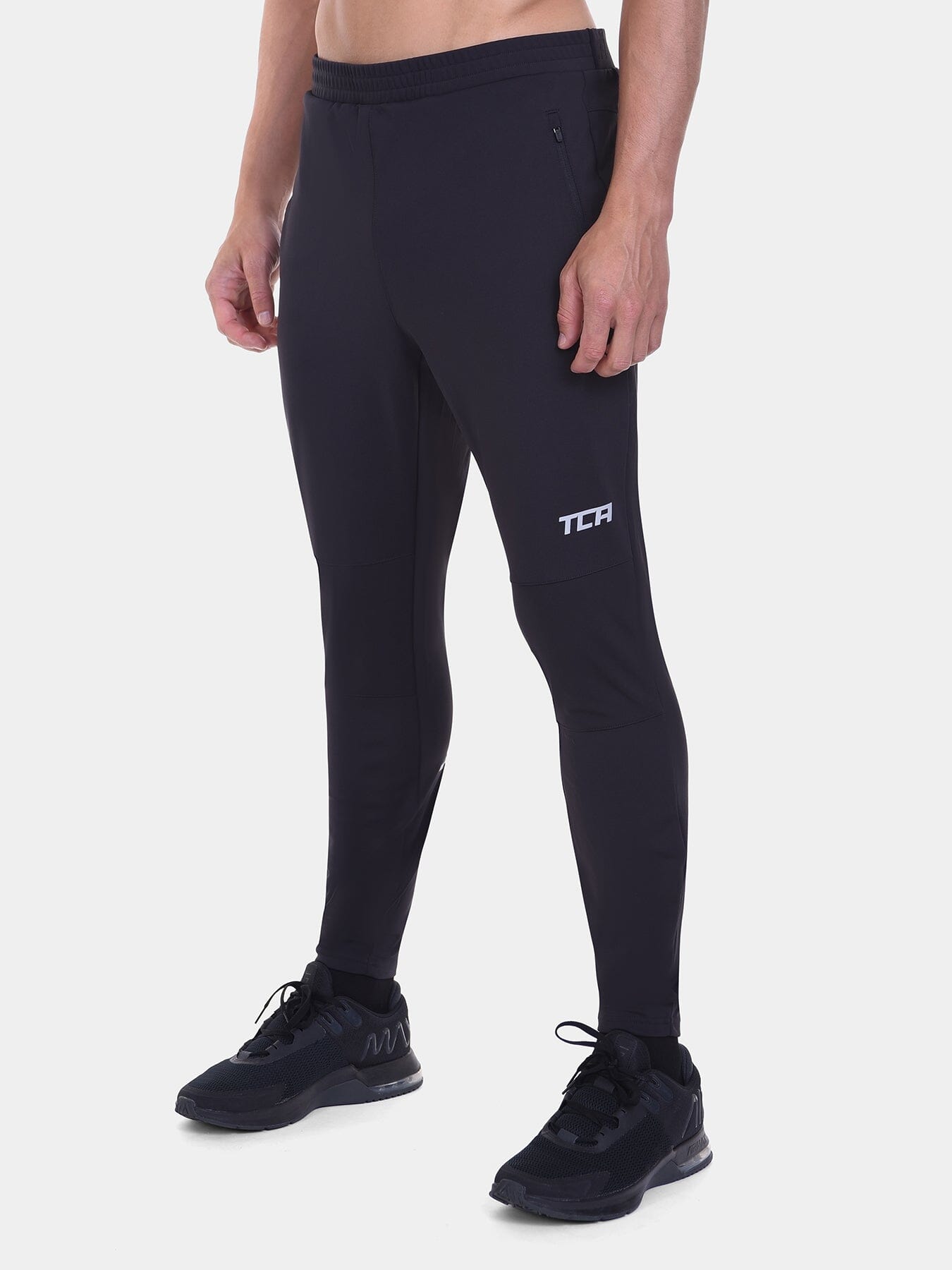 Thermal Cycling Trackpant For Men With Brushed Inner Fabric & Side Zip Pockets