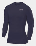 SuperThermal Compression Base Layer Long Sleeve Crew Neck For Men With Brushed Inner Fabric