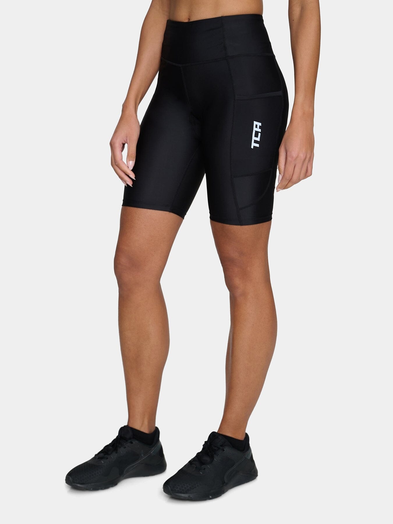 Padded Cycling Bike Shorts For Women With Reflective Strips & Side Pocket