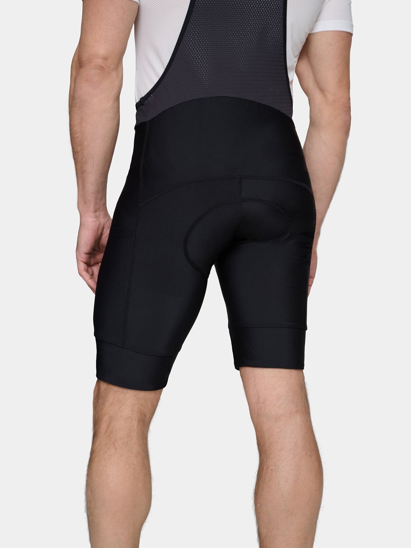 Padded Cycling Bib Shorts For Men With Side Pockets, Bib Straps and Anti-slip Leg Grippers