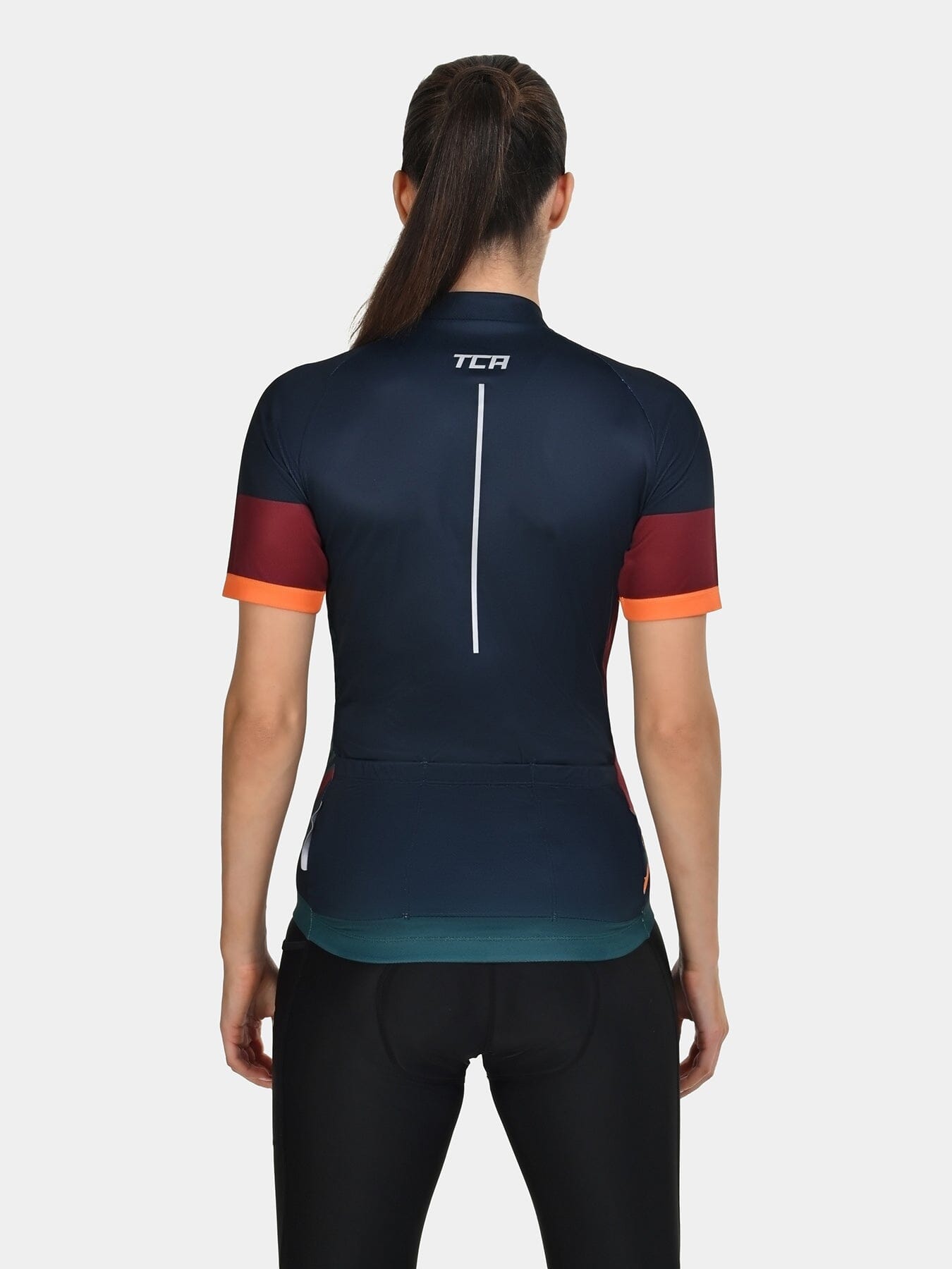 TCA Women's All-Day Cycling Jersey – Lightweight Short Sleeve Bike Shirt - Athletic Fit Bicycle Shirt with 3 Cycling Back Pockets