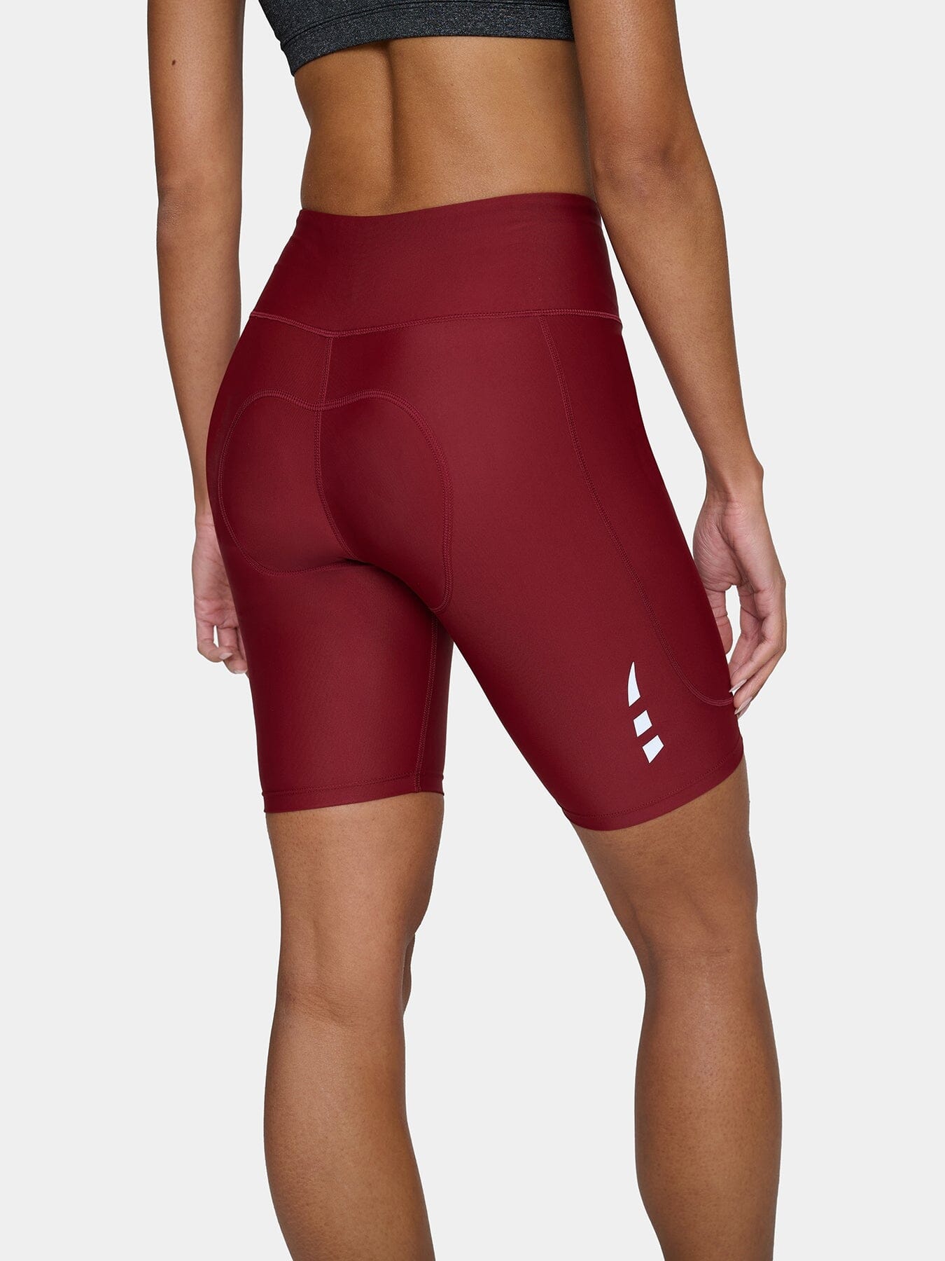 Padded Cycling Bike Shorts For Women With Reflective Strips & Side Pocket