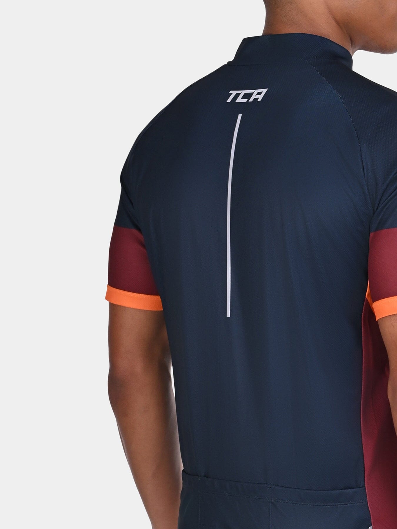 TCA Men's All-Day Cycling Jersey – Lightweight Short Sleeve Bike Shirt - Athletic Fit Bicycle Shirt with 3 Cycling Back Pockets