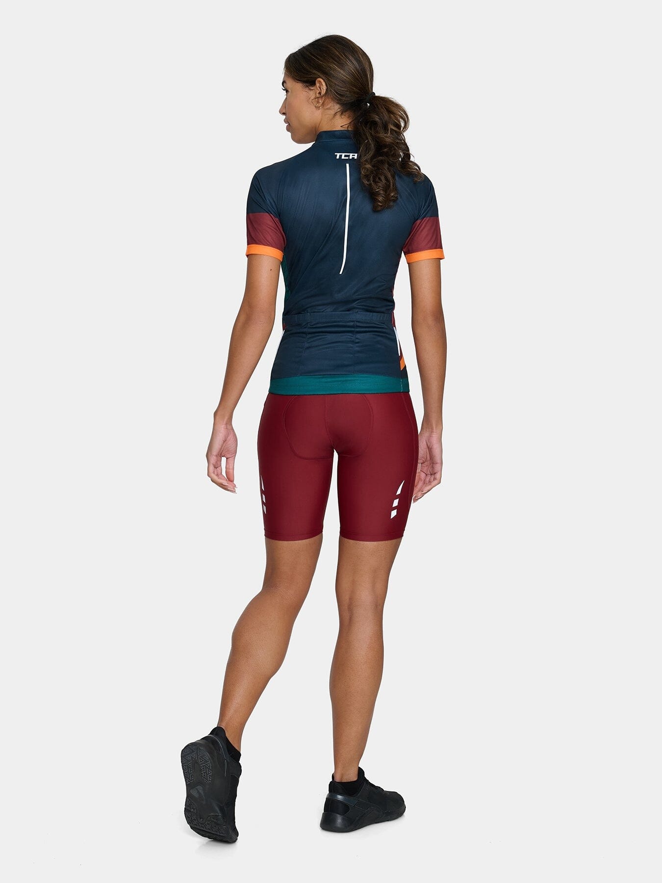 Padded Cycling Bike Shorts For Women With Reflective Strips & Side Pocket