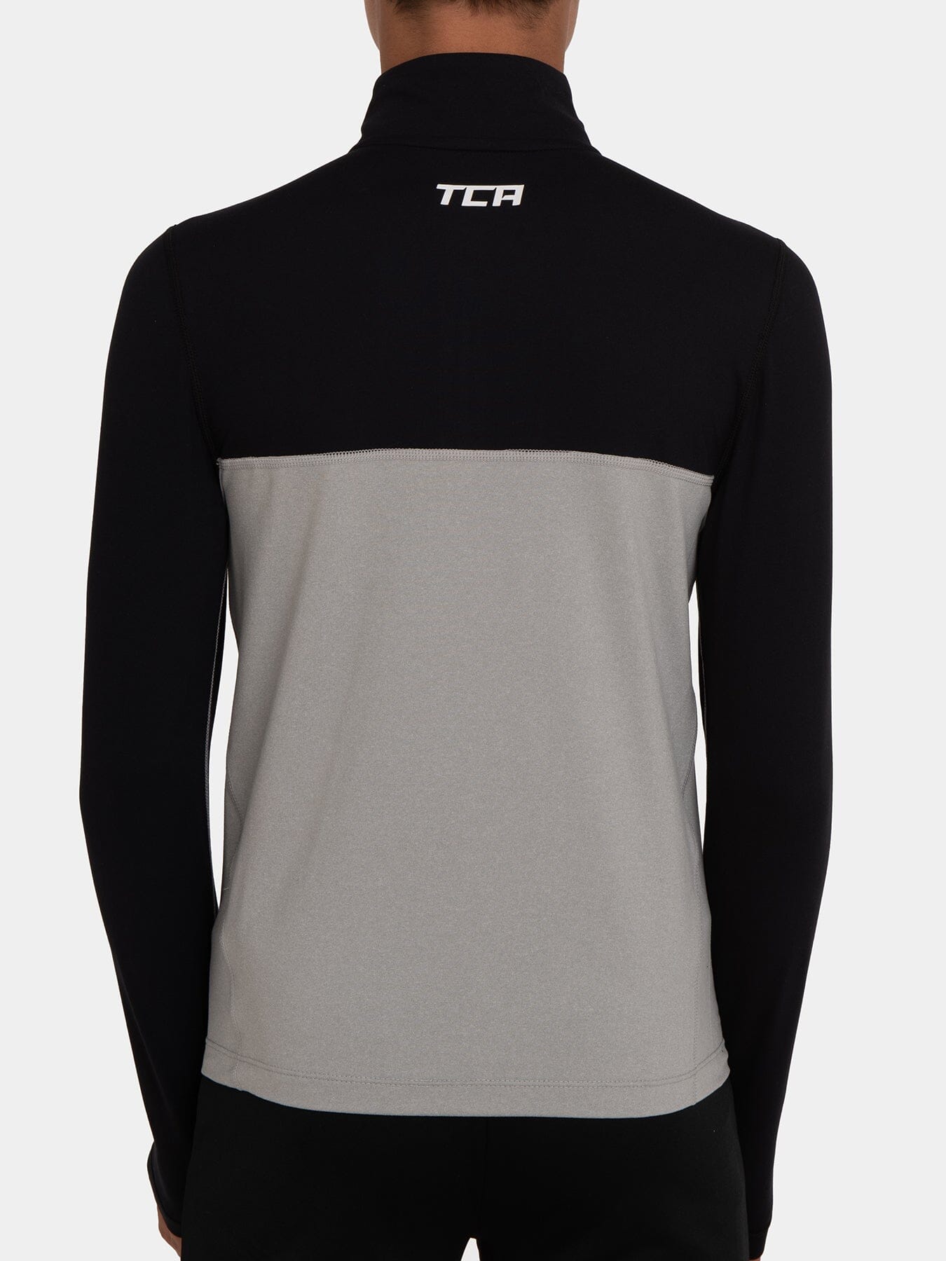 Fusion Half Zip Running Top For Boys with Thumbholes & Chest Zip Pocket