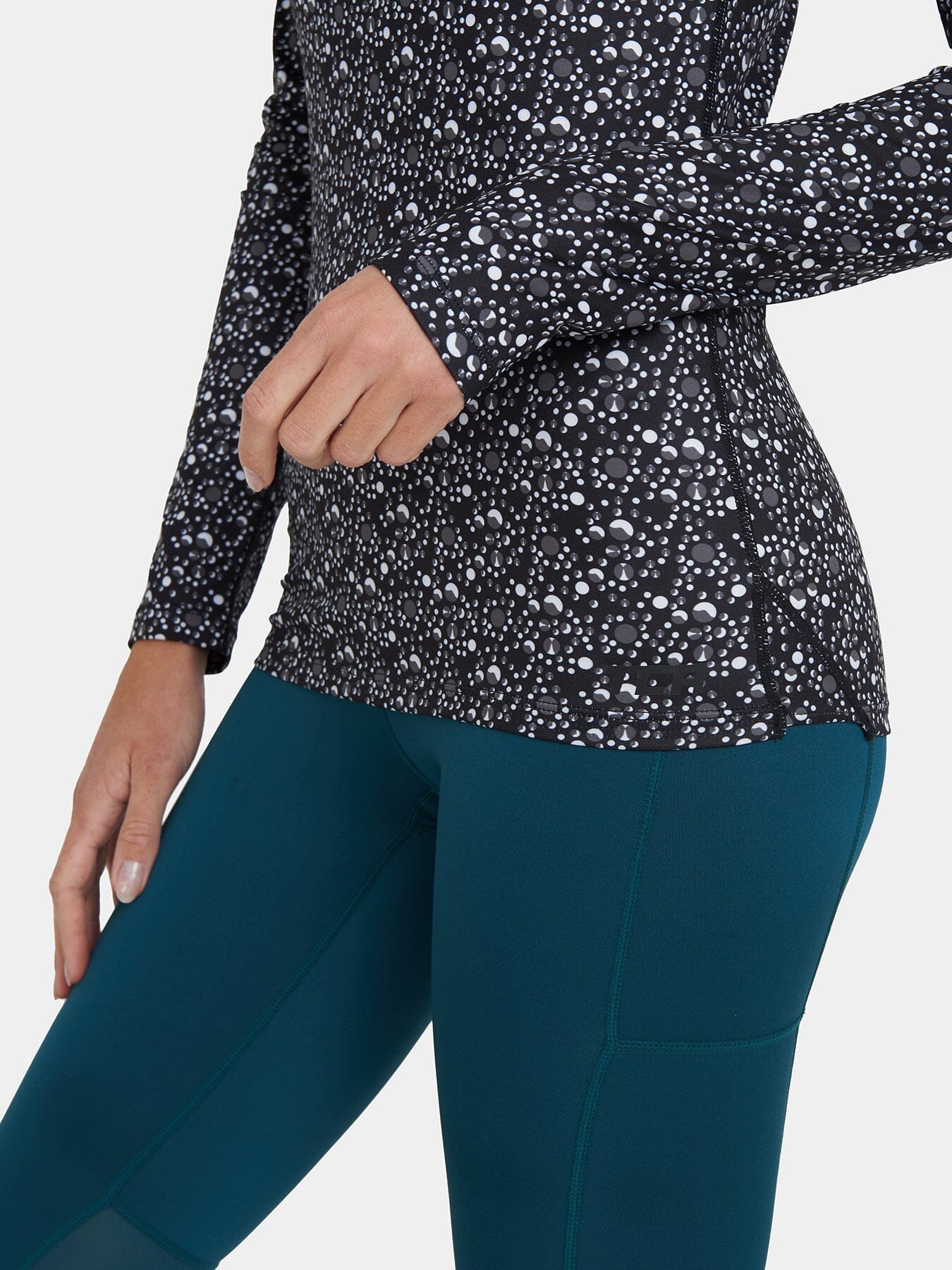 Top a compressione a maniche lunghe supertermico