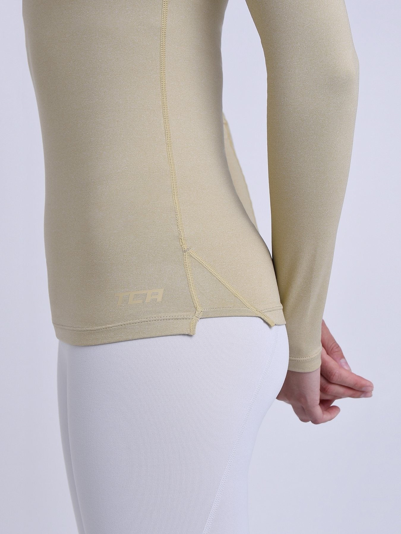 SuperThermal Long Sleeve Compression Base Layer Crew Neck Top for Women With Brushed Inner Fabric