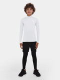 SuperThermal Compression Base Layer Long Sleeve Mock Neck For Boys With Brushed Inner Fabric