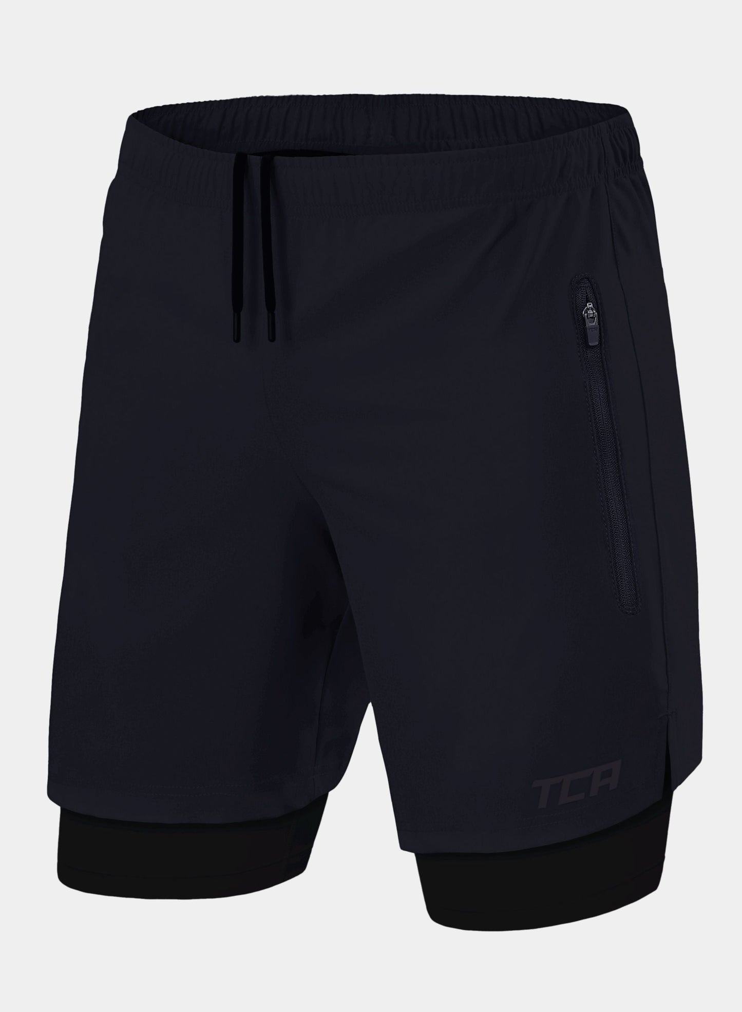 Ultra 2-in-1 Running Short For Men With Side Zip Pockets & Internal Compression Lining