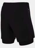 Ultra 2-in-1 Running Short For Men With Side Zip Pockets & Internal Compression Lining