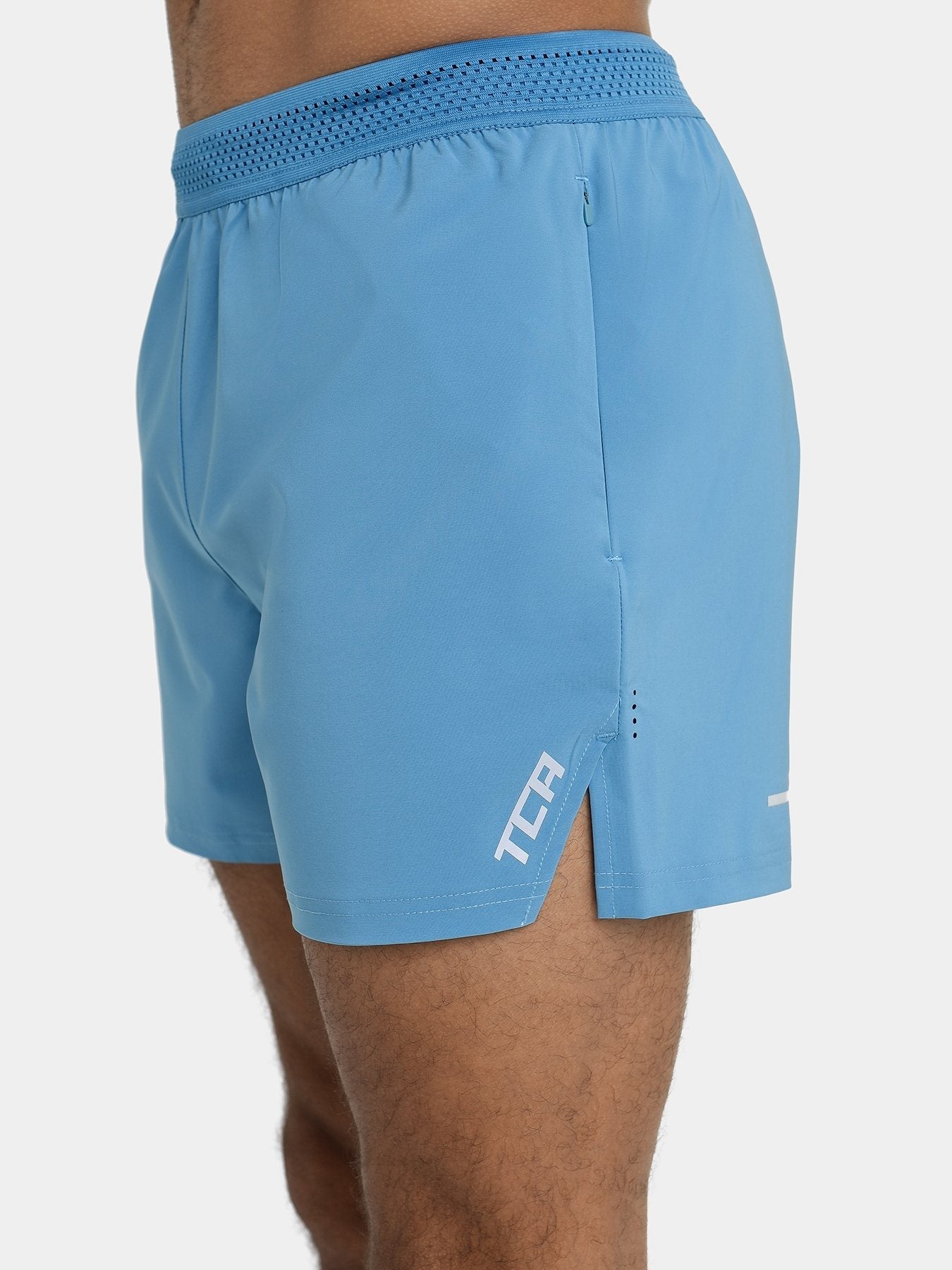 Mens s Flyweight Run Short Powder Blue TCA