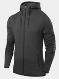 Revolution Tech Gym Running Hoodie for Men with Zip Pockets