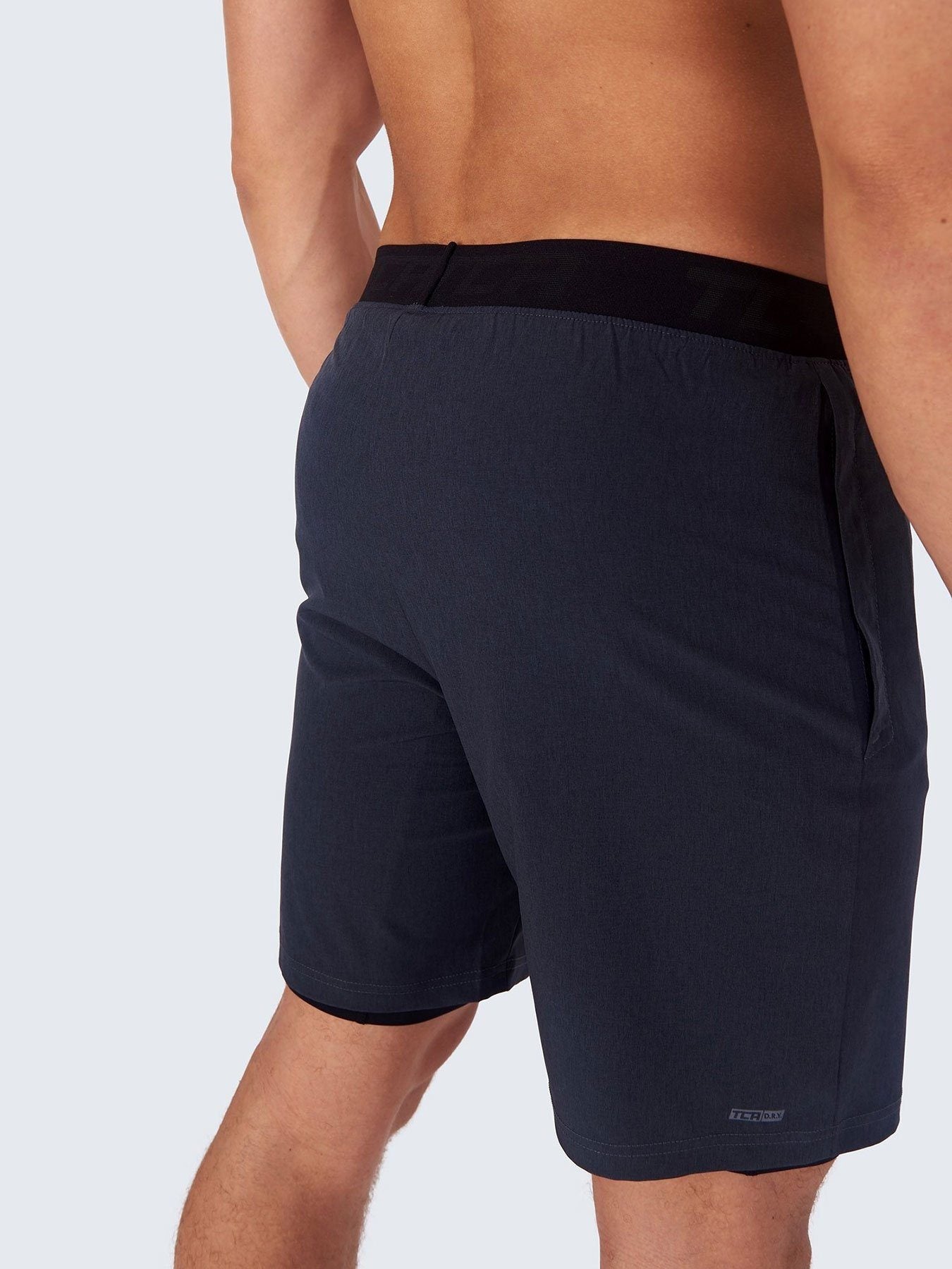 Utility 2-in-1 Running Short For Men With Side Zip Pockets, Internal Compression Lining With Pocket & Elastic Waistband