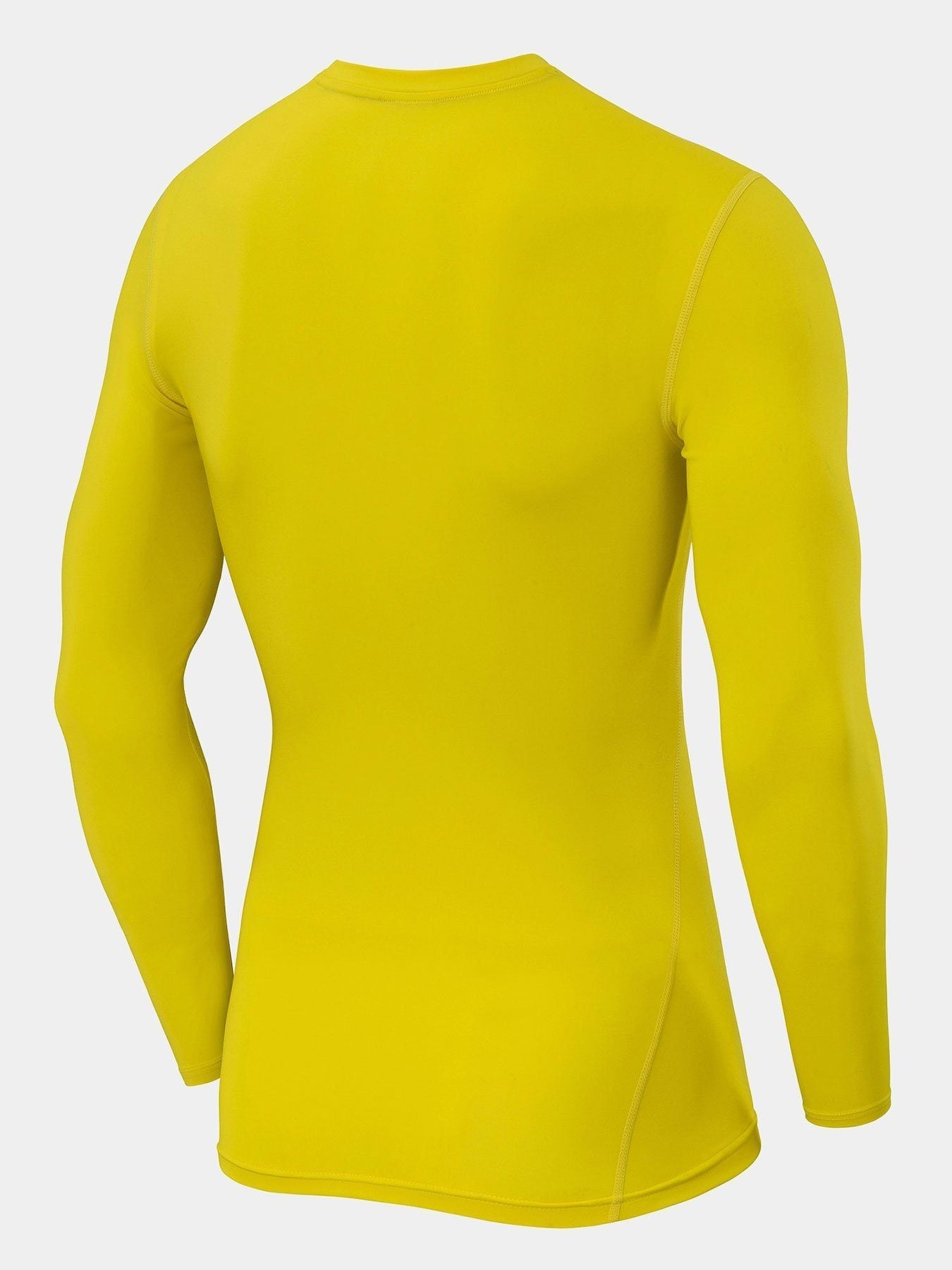 yellow long sleeve base layer