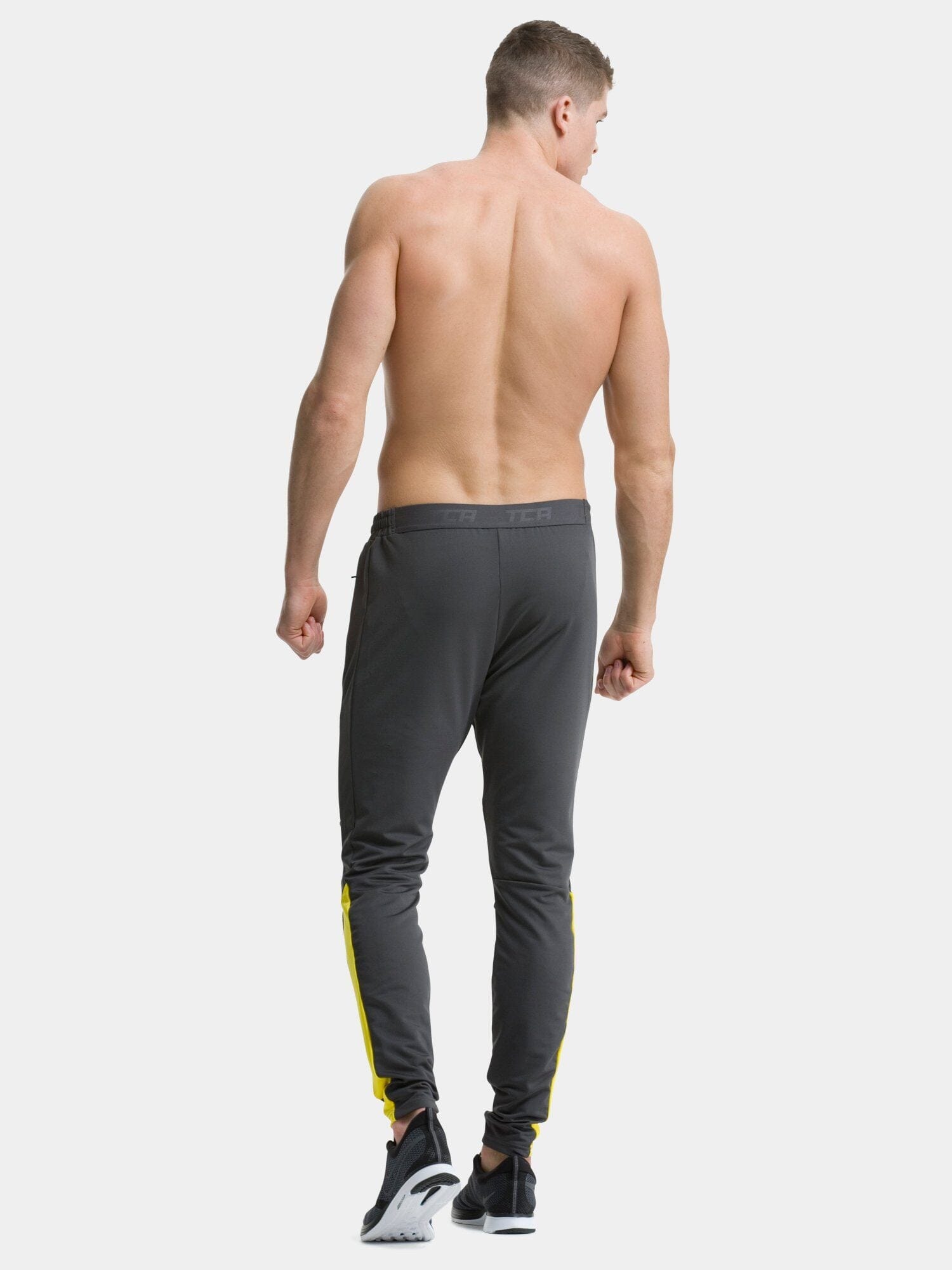 Asphalt / Yellow Rapid Track Pant - Back