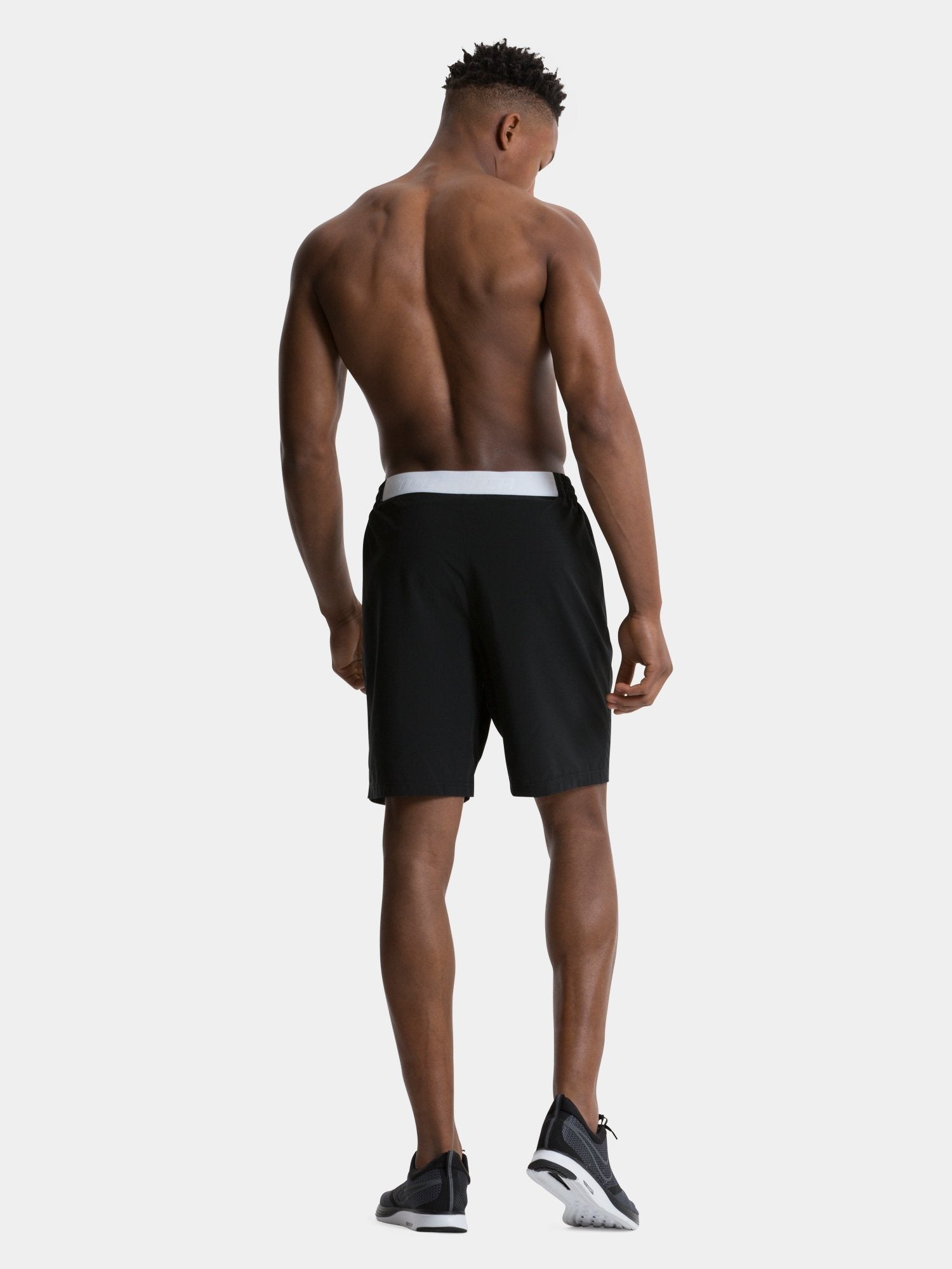 Tek Gear Black Workout Gear Shorts With Zipper Pockets Mesh Sides