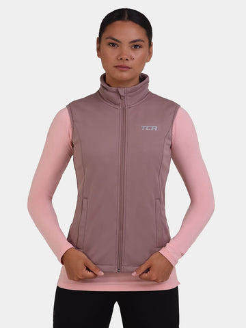 Flyweight Thermal Gilet For Women With Brushed Inner Fabric, Side & Internal Zip Pockets & Adjustable Toggles