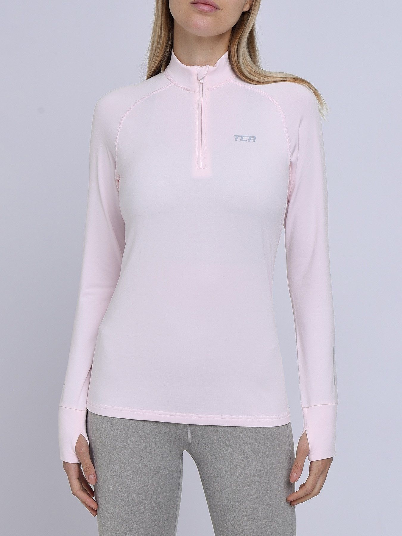 Winter Run Thermal Long Sleeve Running Top For Women With Brushed Inner Fabric