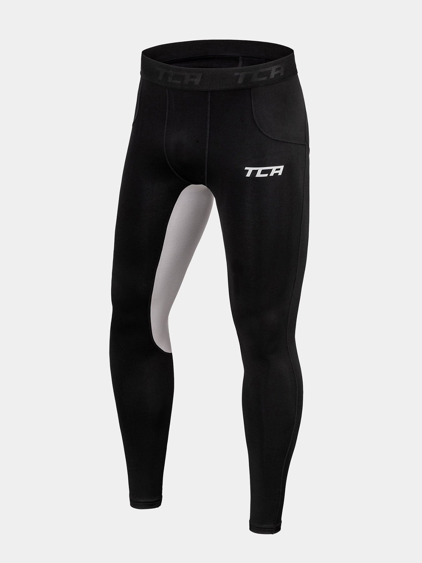 SuperThermal Compression Base Layer Tights For Boys With Brushed Inner Fabric & Side Pocket