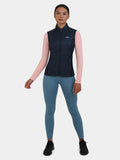 Excel Padded Running Gilet For Women With Zip Pockets & Reflective Strips