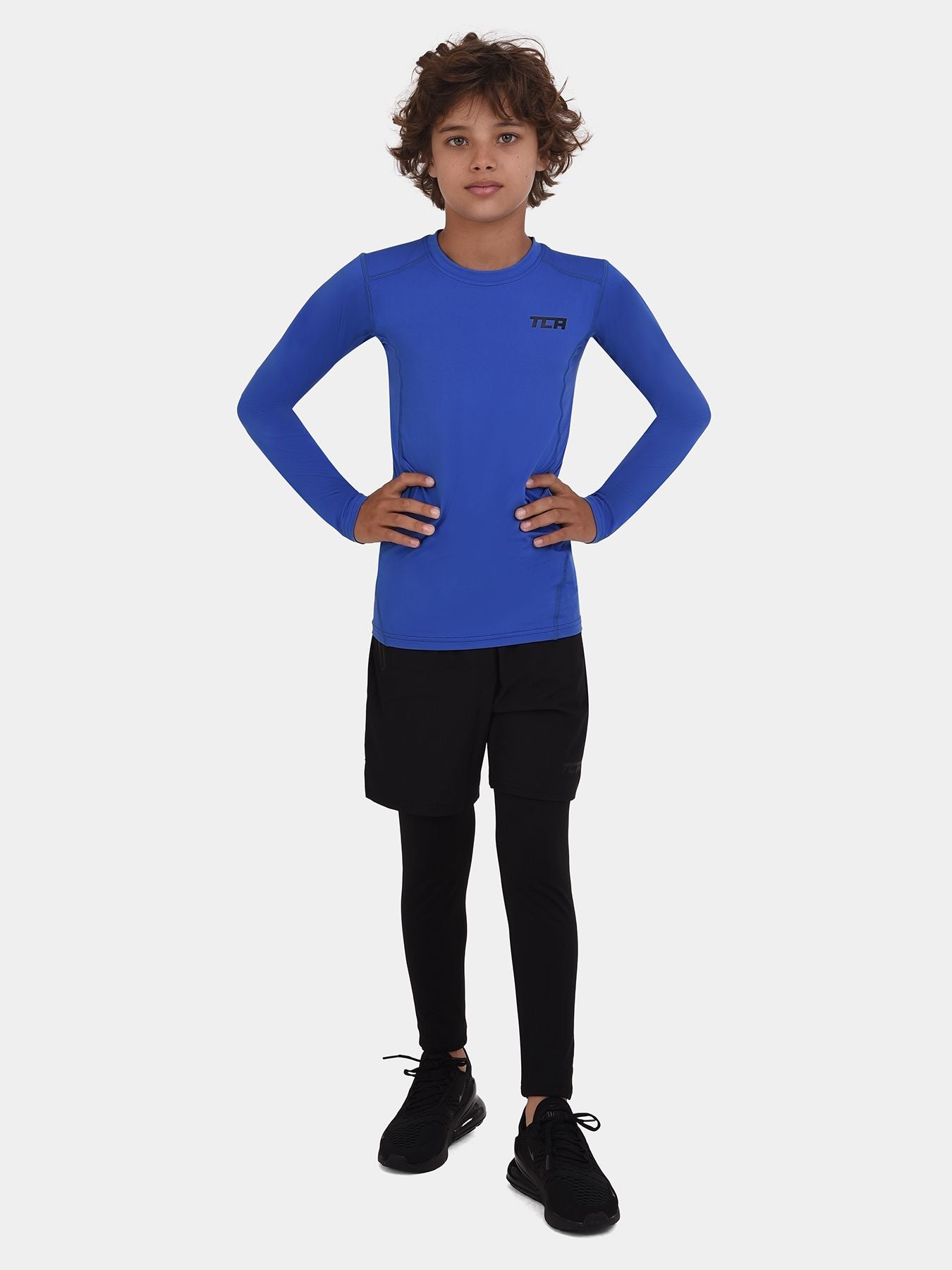 Hyperfusion Compression Base Layer Long Sleeve Crew Neck For Boys