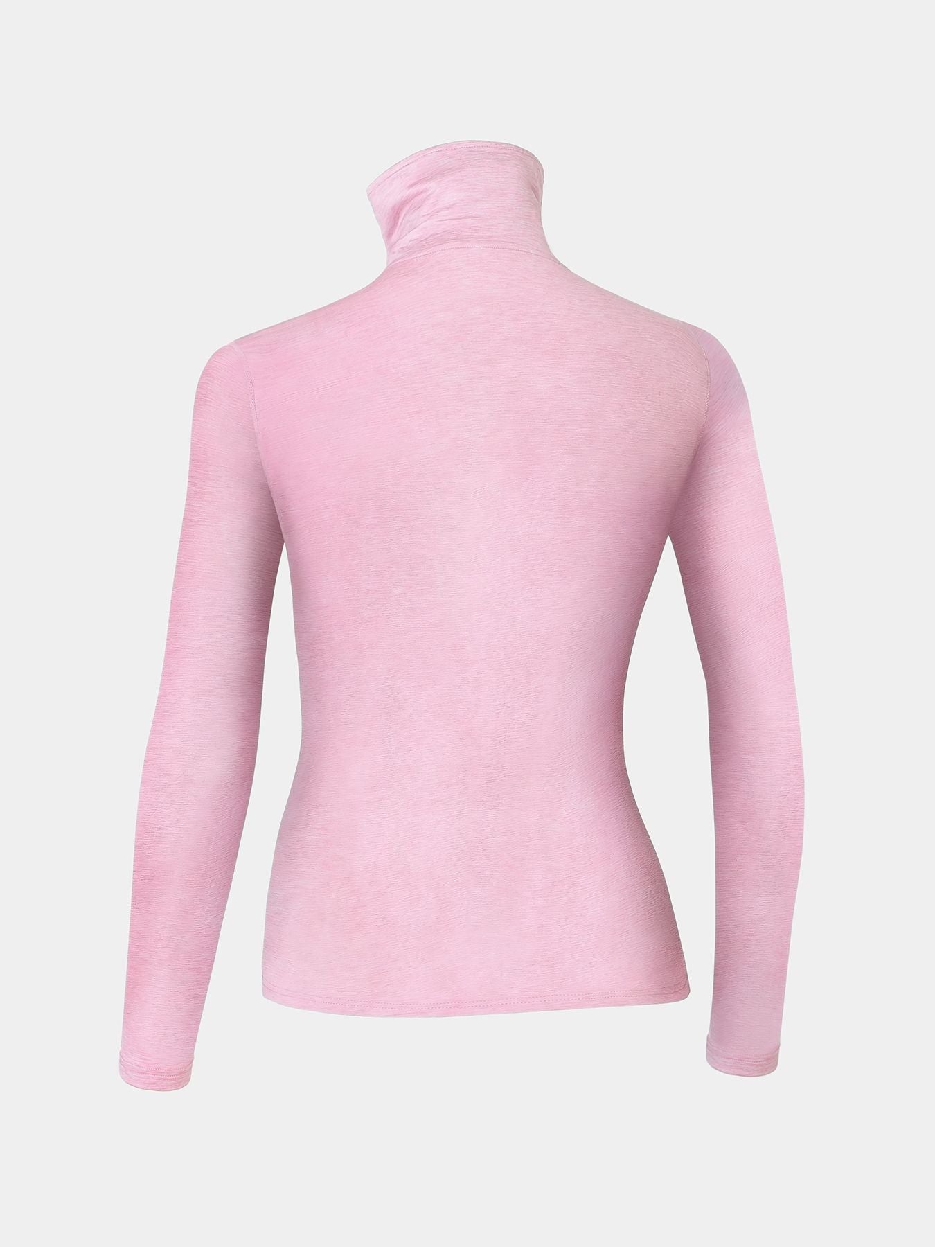 Warm-Up Thermal Long Sleeve Funnel Neck Top For Girls With Brushed Inner Fabric, Thumbholes & Reflective Strips